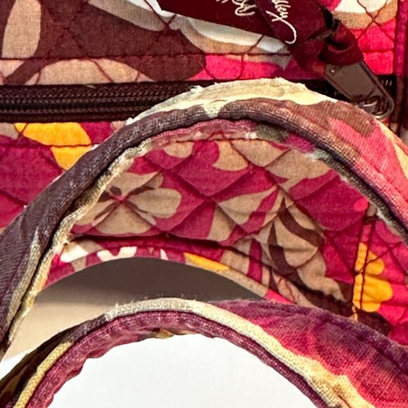 Vera Bradley Carnaby Floral Quilted Small Tote Bag Magnetic Clasp - Picture 4 of 9